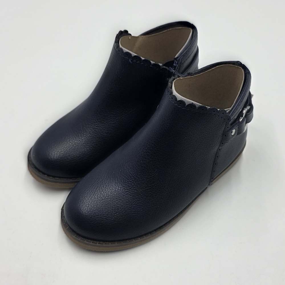 NEW Gymboree girls' Scalloped Flower Buckle Booties size 9 - Picture 3 of 7
